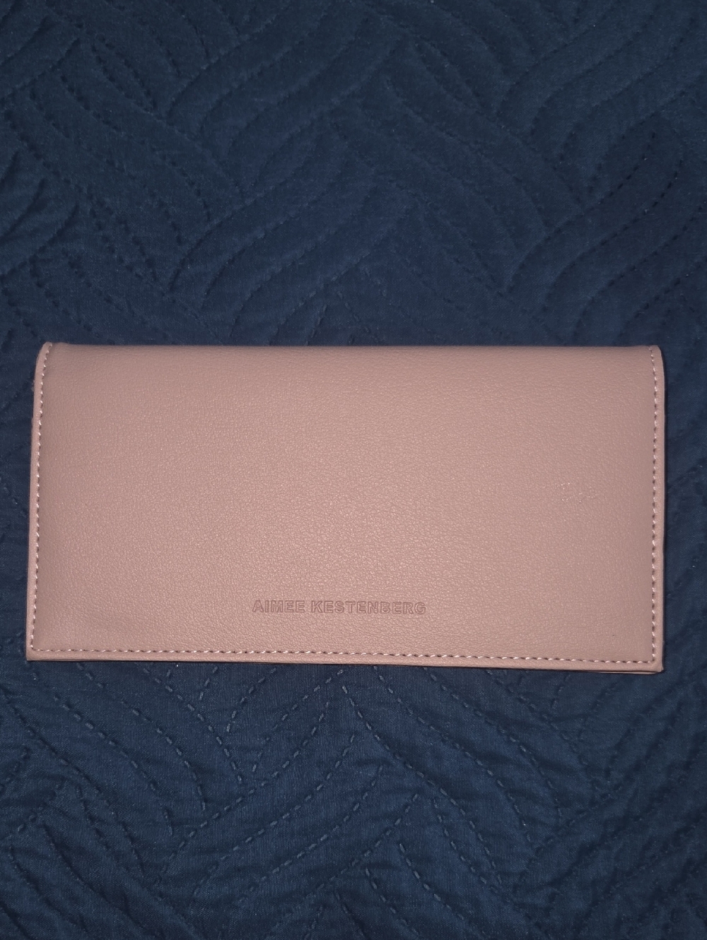 Aimee Kestenberg Dusty Rose Leather Continental Wallet